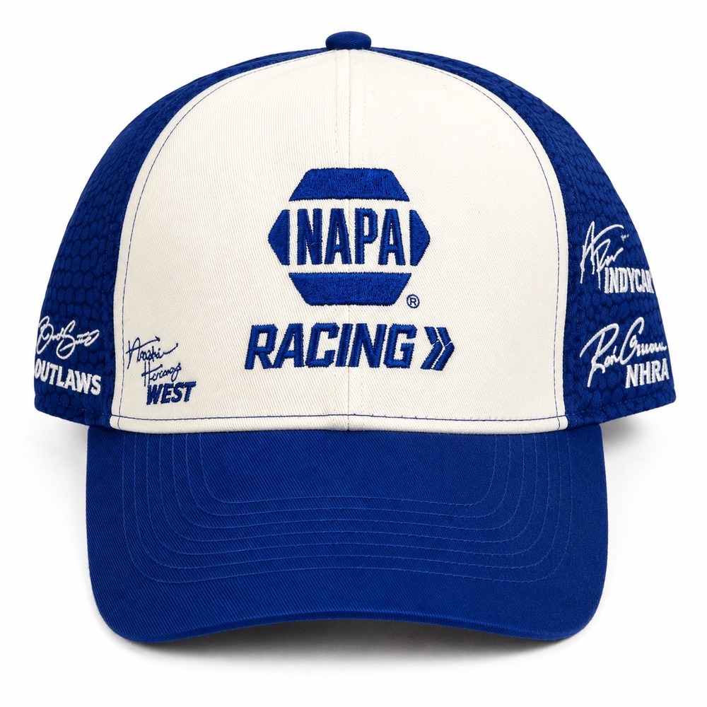 NAPA Racing Strapback Hat Blue White‎ NASCAR IndyCar NHRA ARCA Outlaws Cap